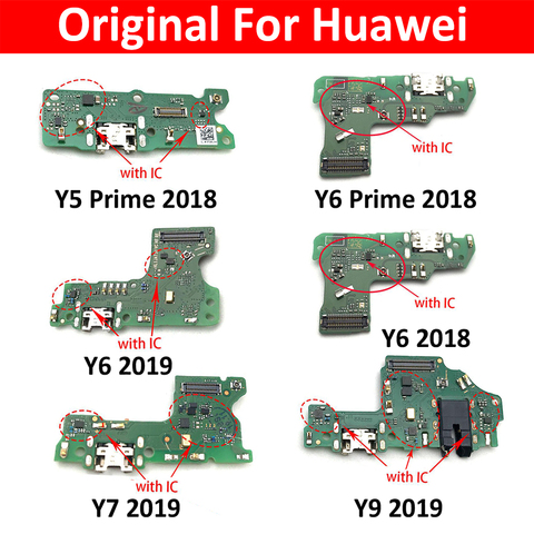 Connecteur de quai Micro USB chargeur Port de charge Flex câble carte pour Huawei Y6 Y7 Y9 Y5 Prime 2022 pièces de rechange ► Photo 1/4