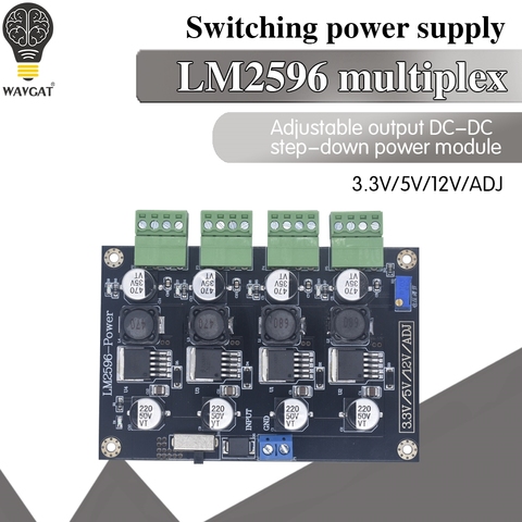 Alimentation de commutation multicanal 3.3V/5V/12V/ADJ, Module d'alimentation de sortie à tension réglable ► Photo 1/6