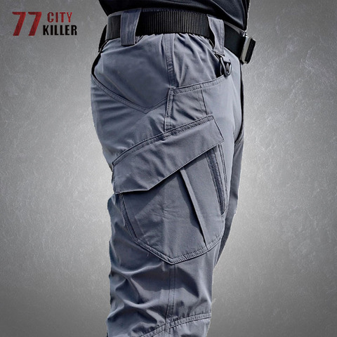 IX9 – pantalon militaire tactique imperméable Cargo pour homme, respirant, couleur unie, de l'armée SWAT, de Combat, de travail ► Photo 1/6