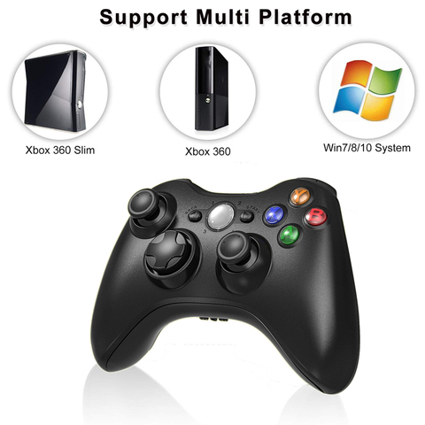 Manette sans fil 2.4G pour Console Xbox 360 contrôleur récepteur Controle pour Microsoft Xbox 360 manette de jeu pour PC win7/8/10 ► Photo 1/6