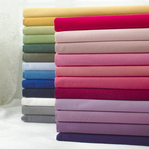 145x50cm couleur unie popeline coton tissu bricolage vêtements pour enfants tissu faire literie couette décoration maison 160-180 g/m ► Photo 1/6
