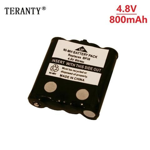 4.8V 800MAH Batterie rechargeable NI-MH Pour Uniden BP-38 BP-40 BT-1013 BT-537 GMR FRS 2Way Radio batterie ► Photo 1/4