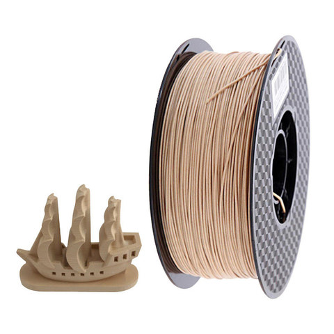 PLA 0.5 en bois pour imprimante 3D, Filament 1.75mm, 1Kg/500g/250g, couleur en bois clair, fourniture de matériau d'impression PLA livraison directe ► Photo 1/6