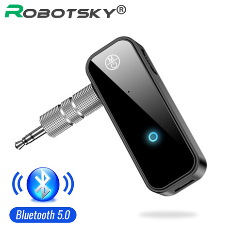 Récepteur Bluetooth 5.0 2 en 1, adaptateur, Jack 3.5mm, pour haut-parleur de voiture, TV, musique, casque d'écoute, mains libres ► Photo 1/6