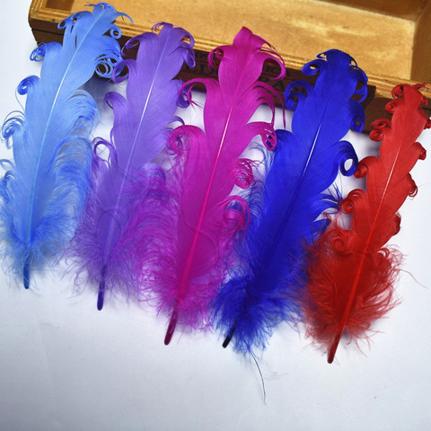 Plumes d'oie en forme d'araignée, pour artisanat, Plumes de faisan, bricolage, bijoux, décoration de mariage, 5-7 pouces/13-18cm, 20 pièces/lot ► Photo 1/6