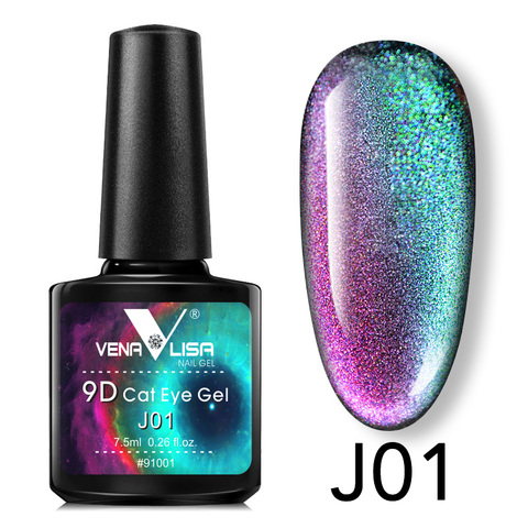 Nouveau vernis à ongles Design manucure Venalisa 7.5Ml imbiber émail 9d yeux de chat Gel magnétique vernis UV Gel vernis à ongles vernis ► Photo 1/6