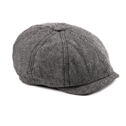 Bérets Vintage pour hommes et femmes, casquette à chevrons, décontractée, citrouille, Gatsby, nouvelle collection automne hiver ► Photo 1/6