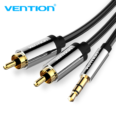 Vention RCA câble HiFi stéréo 2RCA à 3.5mm câble Audio AUX RCA Jack 3.5 Y séparateur pour amplificateurs Audio Home cinéma câble RCA ► Photo 1/6