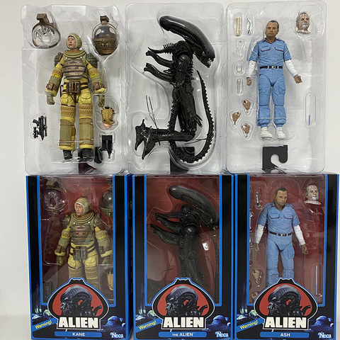 ASH KANE la Figure Alien NECA Alien prédateur guerrier 40th anniversaire prédateur Alien figurine jouets 3 pièces/ensemble ► Photo 1/6
