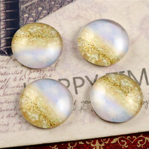 Offre spéciale 20 pièces 12mm Cabochons en verre Photo faits main (E1-25) ► Photo 1/2