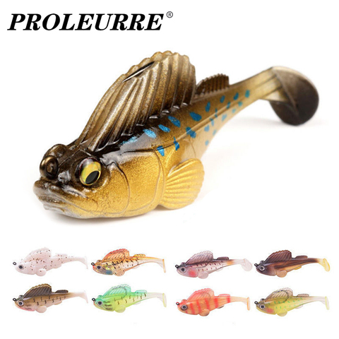 Proscrire 12g 22g leurre de pêche gabarit de plomb dormeur foncé appât souple nagbaits leurres en Silicone artificiel pour brochet bar alose perche ► Photo 1/6