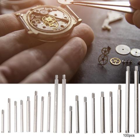 Pro métal 10 tailles bracelet de montre bracelet vis ensemble Anti Corrosion montre réparation outil accessoires avec boîte de rangement pour horloger ► Photo 1/6