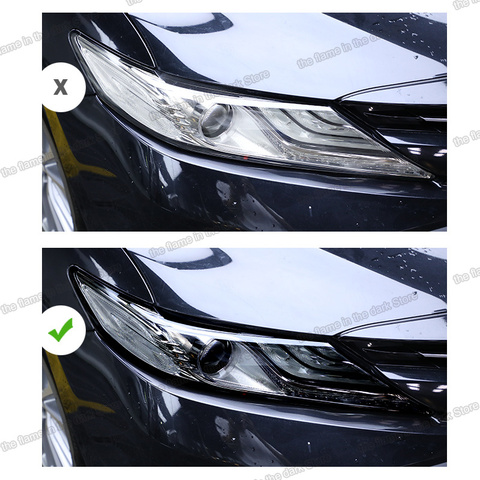 Lsrtw2017 – Film de protection anti-rayures en TPU pour phares de voiture, autocollant Transparent noir pour Toyota camry 2022 5e XV70 ► Photo 1/4