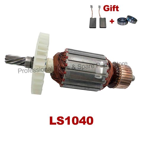 Roulement gratuit et brosse en carbone! Remplacement du Rotor d'armature de AC220-240V pour scie à onglets MAKITA LS1040 LS1030N LS1040F LH1040 ► Photo 1/6