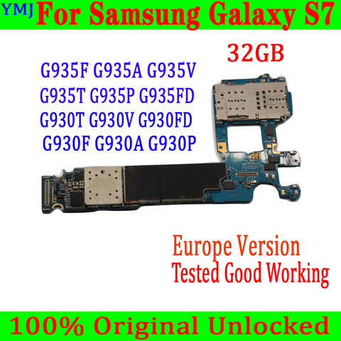 Carte mère 100% originale débloquée pour Samsung Galaxy S7 edge G935F G935V G935T G930F G930FD G935FD, puces complètes, testée et fonctionnelle ► Photo 1/1