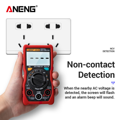 ANENG V01B 4000 compteur numérique professionnel multimètre AC/cc automobile testeur électrique capacité Transistor ampère détecteur ► Photo 1/6