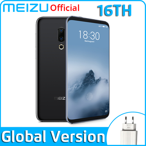 Version mondiale Meizu 16th SmartPhone 64GB 128GB Snapdragon 845 Octa Core téléphone Android double caméra arrière empreinte digitale à l'écran ► Photo 1/6