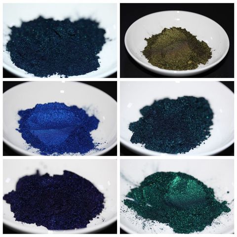 Pigment de poudre de couleur spéculaire pour bombe de bain, savon, époxy de bain, lèvres, Art des ongles, colorant de fabrication de bougies, projet ► Photo 1/6