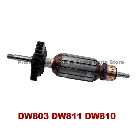 Remplacement d'ancrage de Rotor d'armature de AC220V-240V pour meuleuse d'angle DEWALT DW803 DW 803 DW811 DW 811 DW810 DW 810 ► Photo 1/6