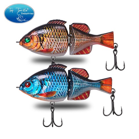 2022 Nouvelle Arrivée Articulé Leurre De Pêche S'attaquer Bleu Gills Fighter 95mm 25.5g 8 couleurs Lent Naufrage S- waver Jerk Appât ► Photo 1/1