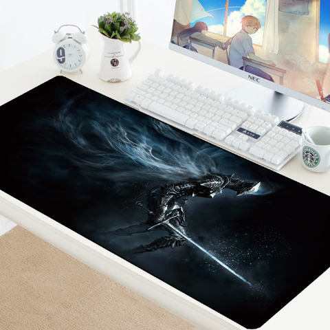 Dark soul – tapis de souris 900x400mm, grand Xl, pour ordinateur de jeu, clavier, PC, bureau ► Photo 1/6