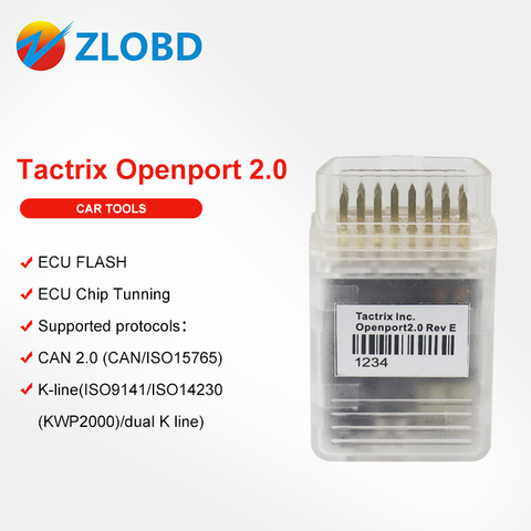 Tactrix – Openport 2.0 avec puce ECU FLASH, réglage de la puce OBDII, prise en charge de toutes les SW, pour voitures multi ► Photo 1/6