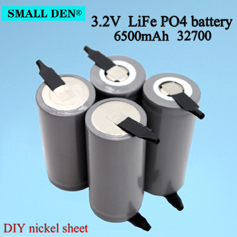 1-12 pièces 3.2V 32700 6500mAh LiFePO4 batterie 35A décharge continue Maximum 55A batterie haute puissance + bricolage Nickel feuilles ► Photo 1/6