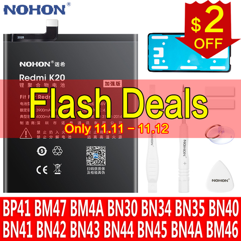 NOHON – batterie pour Xiaomi BM4E BN34 BN35 BN42 BN44 Redmi K20 3 3S 4X 4A 5A 5 ► Photo 1/6