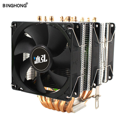 BINGHONG Ventilateur Refroidisseur De Processeur de refroidissement 3pin led 2000 tr/min pour lga 115x1356 1366 fm2 am3 am4 X79 x99 2011 processeur d'unité centrale ventilateurs Dissipateur De Chaleur ► Photo 1/6