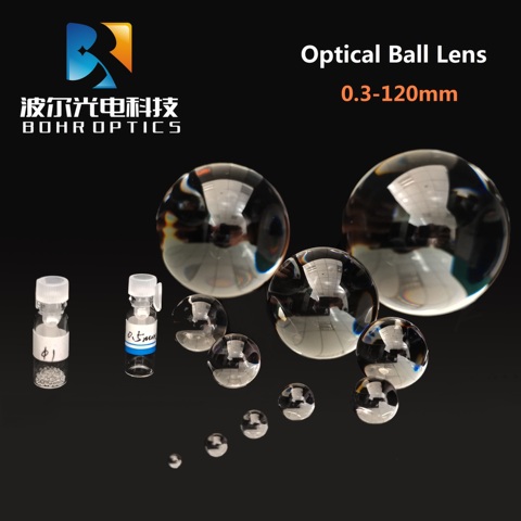 Lentille sphérique de haute précision 8-25mm, lentille en verre optique H-K9L, capteur laser co2 led, lentille d'endoscope à Fiber optique ► Photo 1/5