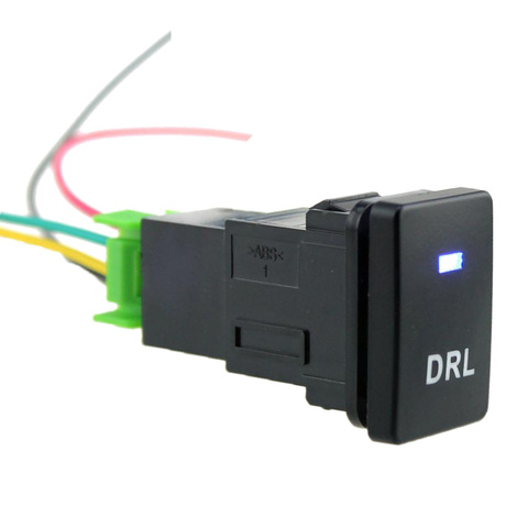 Interrupteur de câblage DRL à motif de lumière, bouton-poussoir, pour Toyota Camry 4runner, dc 12v ► Photo 1/6