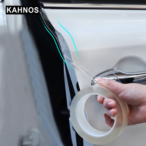 Autocollants anti-rayures pour porte de voiture, Nano bande transparente, Film de protection pour bords de coffre ► Photo 1/6