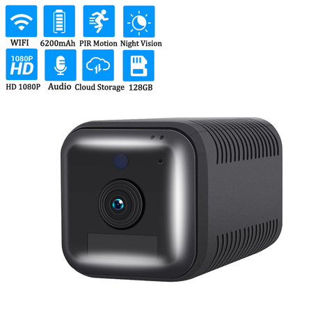 ESCAM – caméra de Surveillance IP WiFi G18 Full HD 1080P, avec batterie Rechargeable, alarme, Vision nocturne, Audio bidirectionnel ► Photo 1/1