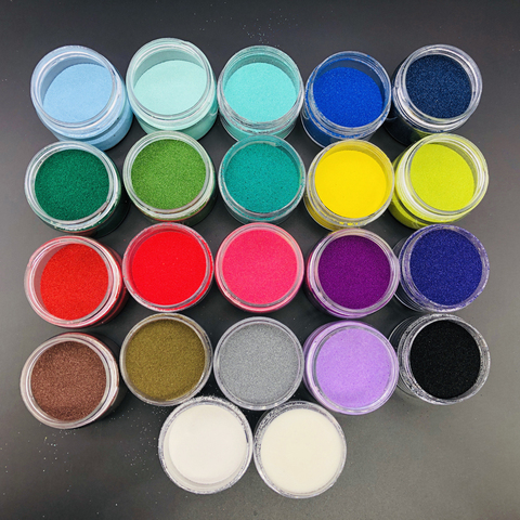 10g chaque bouteille gaufrage poudre Pigment estampage tampon d'encre clair stylo Scrapbooking artisanat peinture métallique ► Photo 1/6