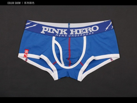 Rose HERO – Boxer en coton de haute qualité pour homme, sous-vêtement imprimé à la mode, short masculin, culotte unie, 2022 ► Photo 1/5