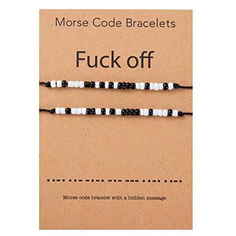 Bracelet Code Morse pour Couples, Bracelets assortis pour lui et son petit ami et sa petite amie mère et fille ► Photo 1/4