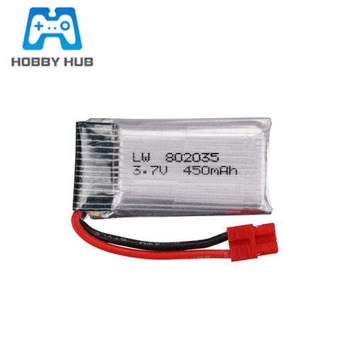 3.7V 450mah 802035 Lipo Batterie Pour SYMA X15 X15C X15W X5A-1 RC Quadrirotor Pièces De Rechange 3.7v Batterie Rechargeable 1 pièces à 10 pièces ► Photo 1/4