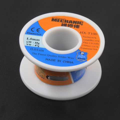 Mécanice – fil à souder 55G Sn63 % Pb37 %, 0.3/0.4/0.5/0.6/0.8/1.0/1.2mm, fil en étain BGA à faible Point de fusion, outils de soudage ► Photo 1/6