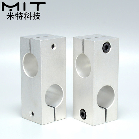 Bloc transversal d'axe optique en alliage d'aluminium, support de fixation de tuyaux en acier, diamètre 6 8 10 12 14 15 ► Photo 1/4
