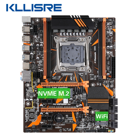 Kllisre X99 carte mère de bureau LGA 2011-3 avec emplacement M.2 NVME wifi prend en charge quatre canaux DDR4 ECC SATA3.0 USB3.0 ► Photo 1/5