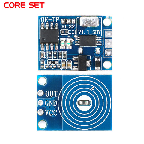 Bouton tactile capacitif OE-TP LED, 10/5 pièces, module interrupteur tactile numérique, sans pôle, gradation 10A DC 5-12V ► Photo 1/6