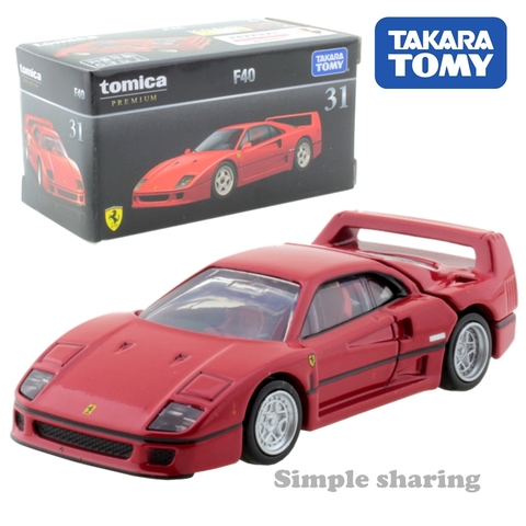 Tomica Premium No.31Ferrari F40 Takara Tomy 1:62 métal moulé voiture modèle véhicule jouets pour enfants à collectionner nouveau ► Photo 1/6