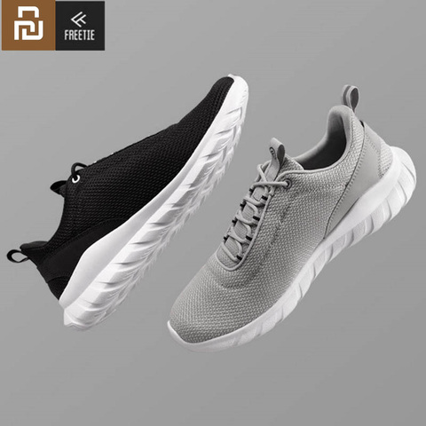 Nouveau Xiaomi FREETIE chaussures de sport léger ventiler élastique chaussures à tricoter respirant rafraîchissant ville course Sneaker pour homme ► Photo 1/6
