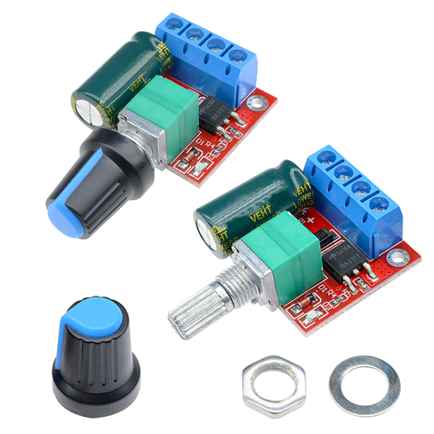 Modulation de largeur d'impulsion PWM régulateur de vitesse de moteur à courant continu Module de régulateur 5A fonction de commutation 90W 4.5-35V LED carte gradateur ► Photo 1/6