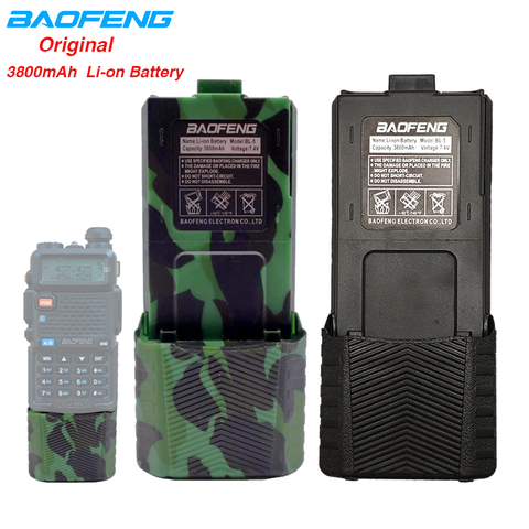 BAOFENG UV-5R 3800 mAh BL-5 7.4V li-on batterie haute capacité USB câble de Charge pour uv 5r uv5r UV-5RE Plus UV-5RA BF-F8 ► Photo 1/6