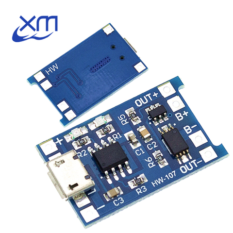 Carte de charge de batterie au Lithium, 5V 1A, Micro USB 18650, Module de chargeur + Protection, double fonction I65, 5 pièces ► Photo 1/4