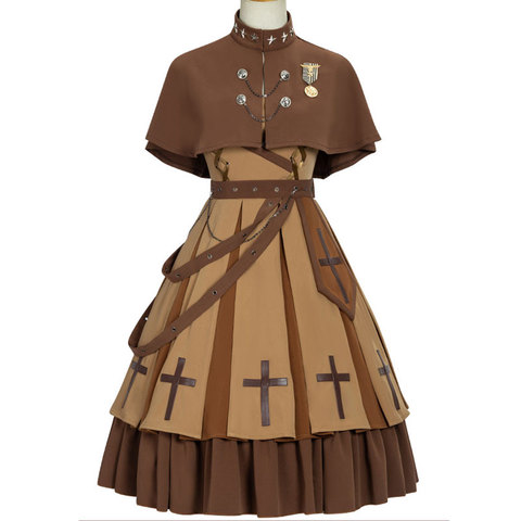 L'aube ~ Style militaire Steampunk robe Lolita uniforme d'armée Cool par YLF ► Photo 1/6