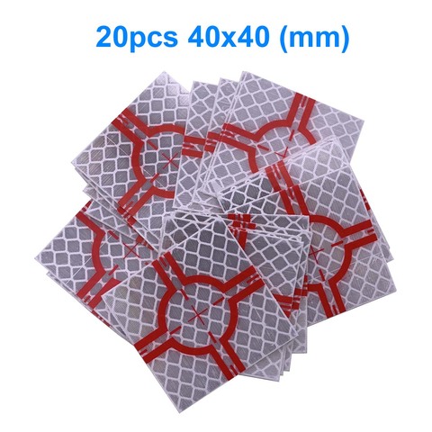 Bande réfléchissante autocollante, 20 pièces, 40x40mm (40x40), pour station totale ► Photo 1/2