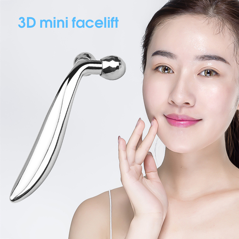 3D rouleau masseur Massage du visage poche Y forme anti-rides visage-ascenseur rouleau complet corps Relaxation 360 rotation Instrument ► Photo 1/6