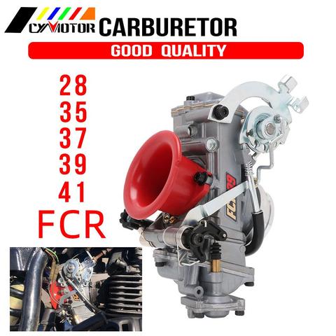 Carburateur FCR, bonne puissance pour moteurs de course, disponible en 28, 31, 33, 35, 37, 39 et 41mm, pour Keihin CRF450, CRF650, FS450, Husqvarna450 et KTM ► Photo 1/6